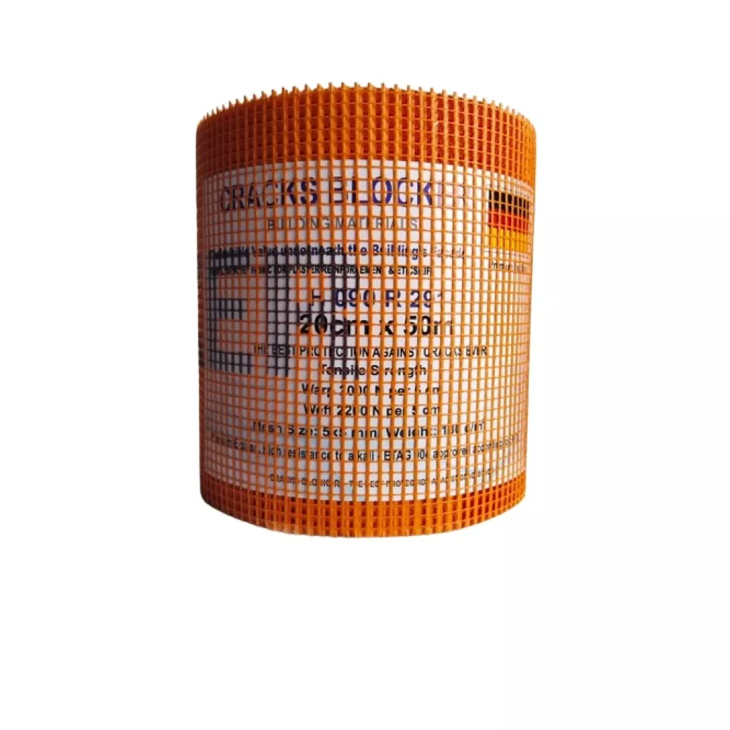 50m orange fiber mesh with German specifications
