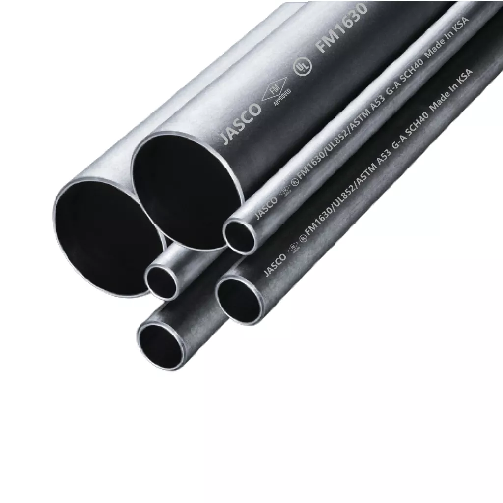 ERW Carbon Steel Pipes ASTM SCH40 A53 Grade-A (Black / HD Galvanized)