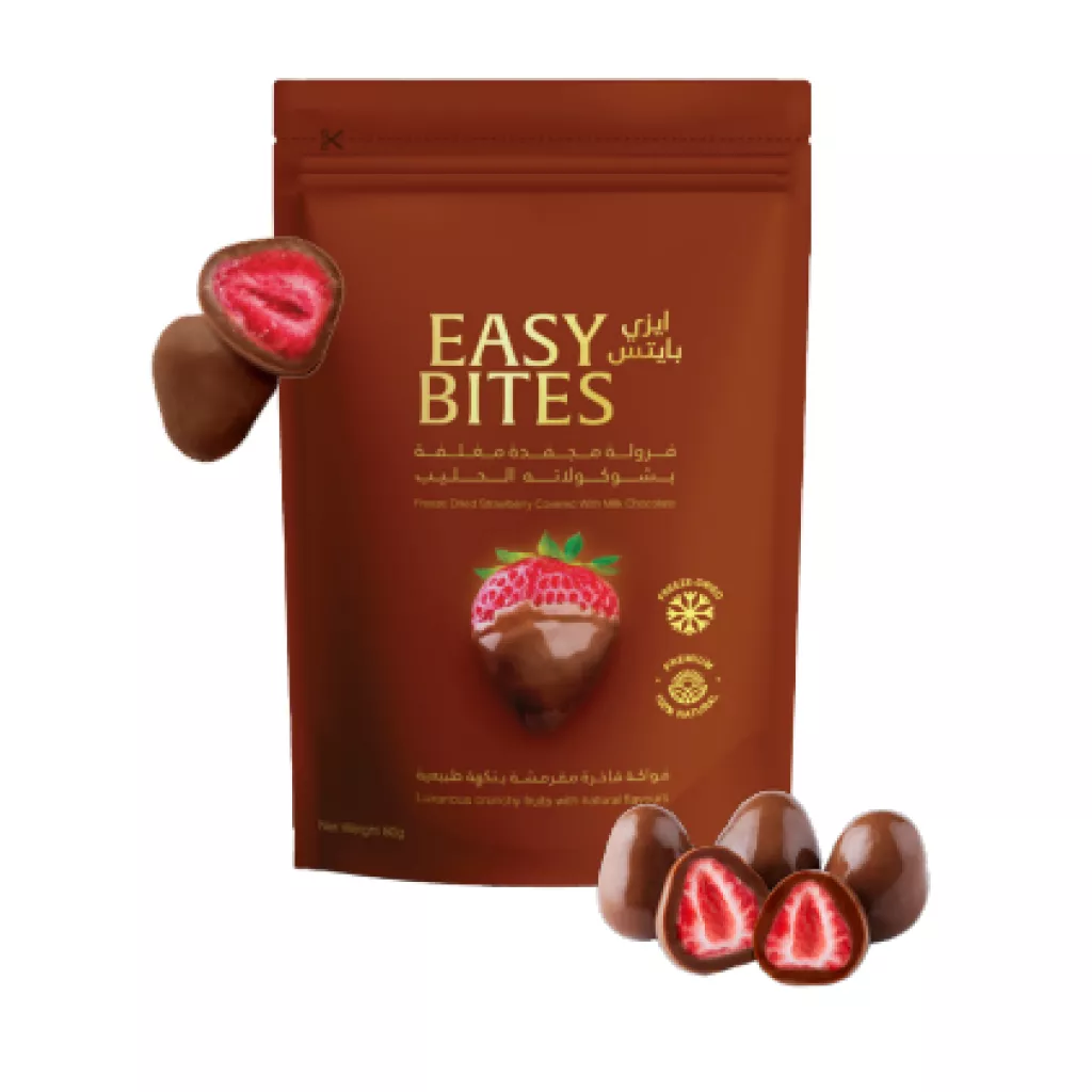 STRAWBERRY WITH MILK CHOCOLATE 80g