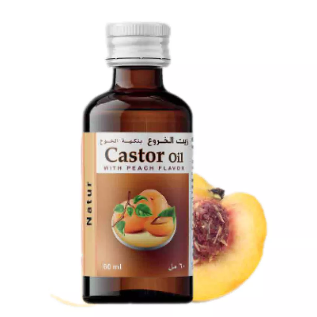 castor oil - Peach Flavor
