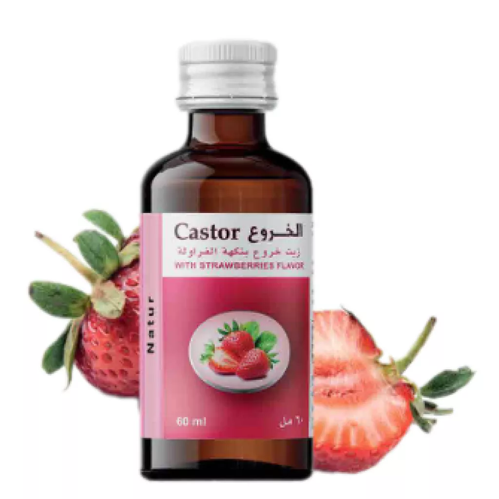 castor oil - Strawberry Flavor