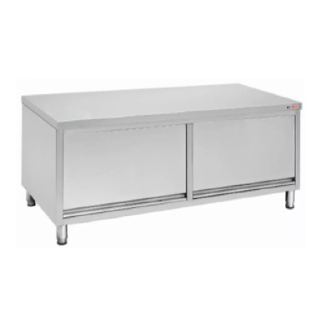Lower kitchen cabinet with sliding doors