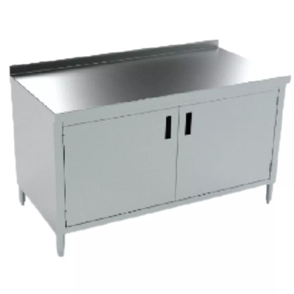 Lower kitchen cabinet with hinged doors
