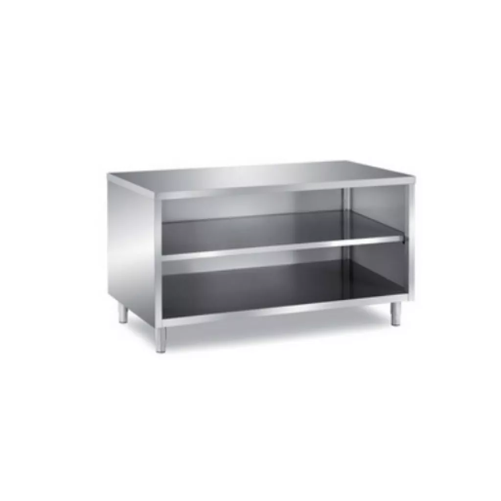 open lower kitchen cabinet