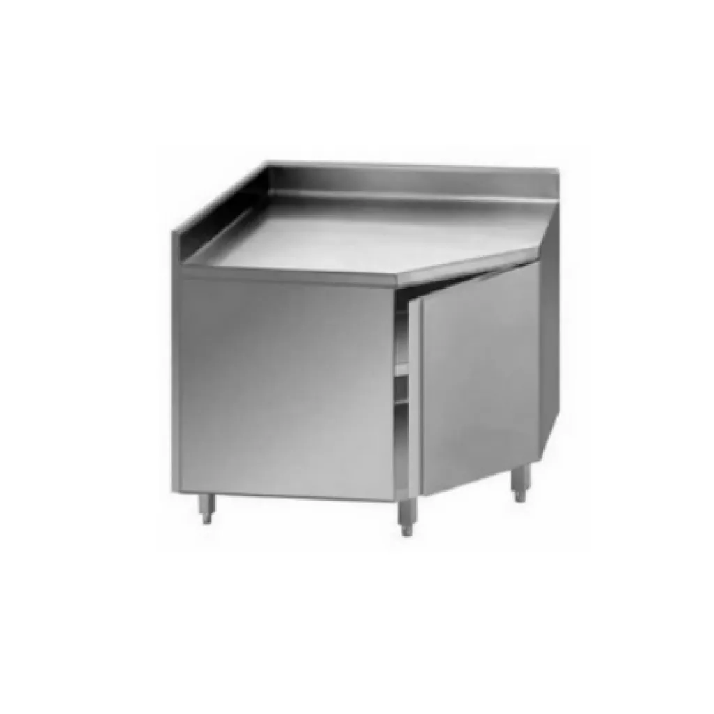 Side lower kitchen cabinet with hinged door