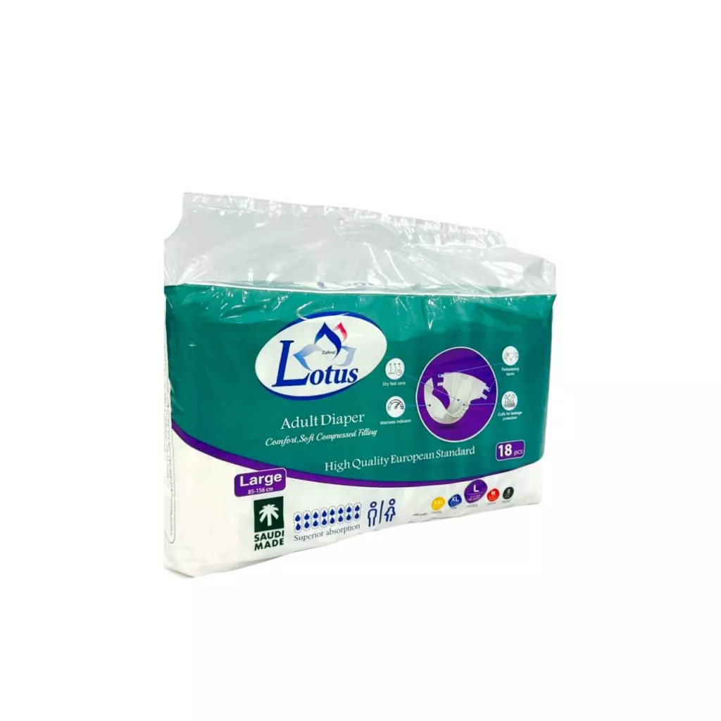 بزرگوں کے لیے ڈایپرز لوٹس کا پھول - L - 4*18