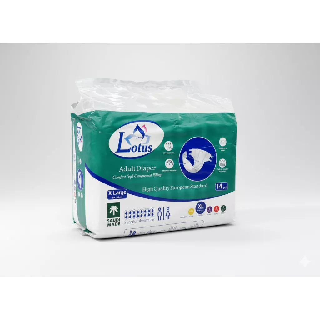 بزرگوں کے لیے ڈایپرز لوٹس کا پھول - XL - 4*14