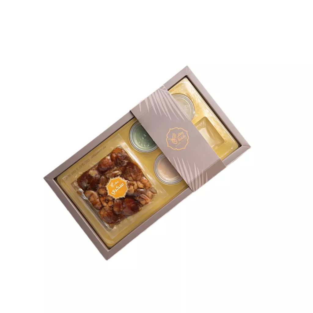 Sweet box stuffed with cream