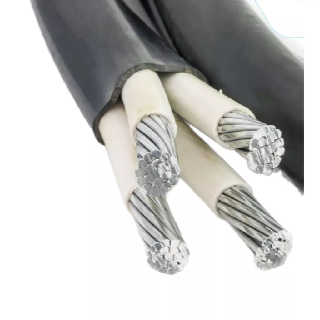 Single insulated and assembled aluminum aerial conductors