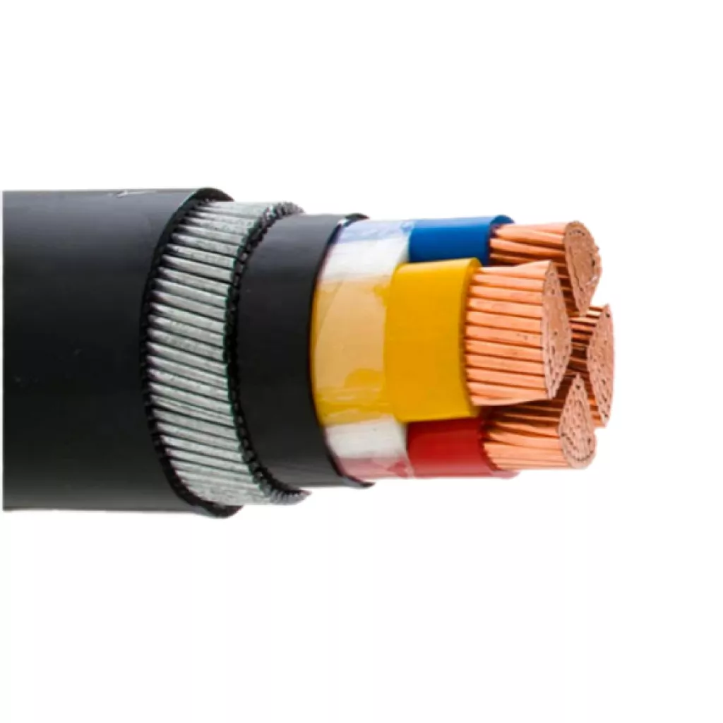 Multi-pole insulated copper and aluminum cables - reinforced with two steel strips