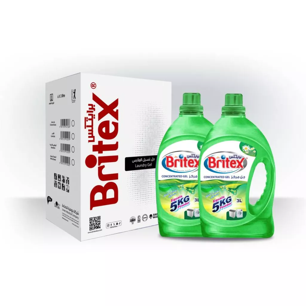 Britex Laundry Gel ( White flower ) Pack of 2 ( 6L Carton )