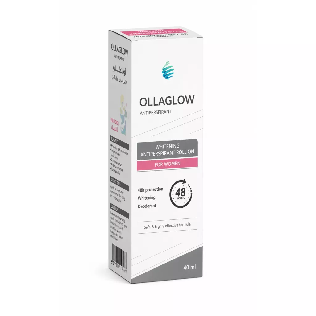 Penjagaan kulit - Deodoran Roll-On Olaglo untuk Mencerahkan – 40 ml