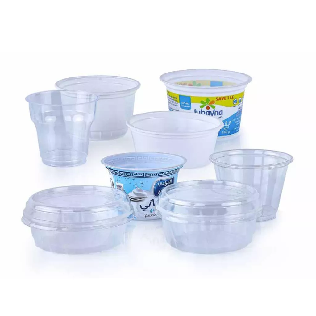 Plastic ice cream cups
