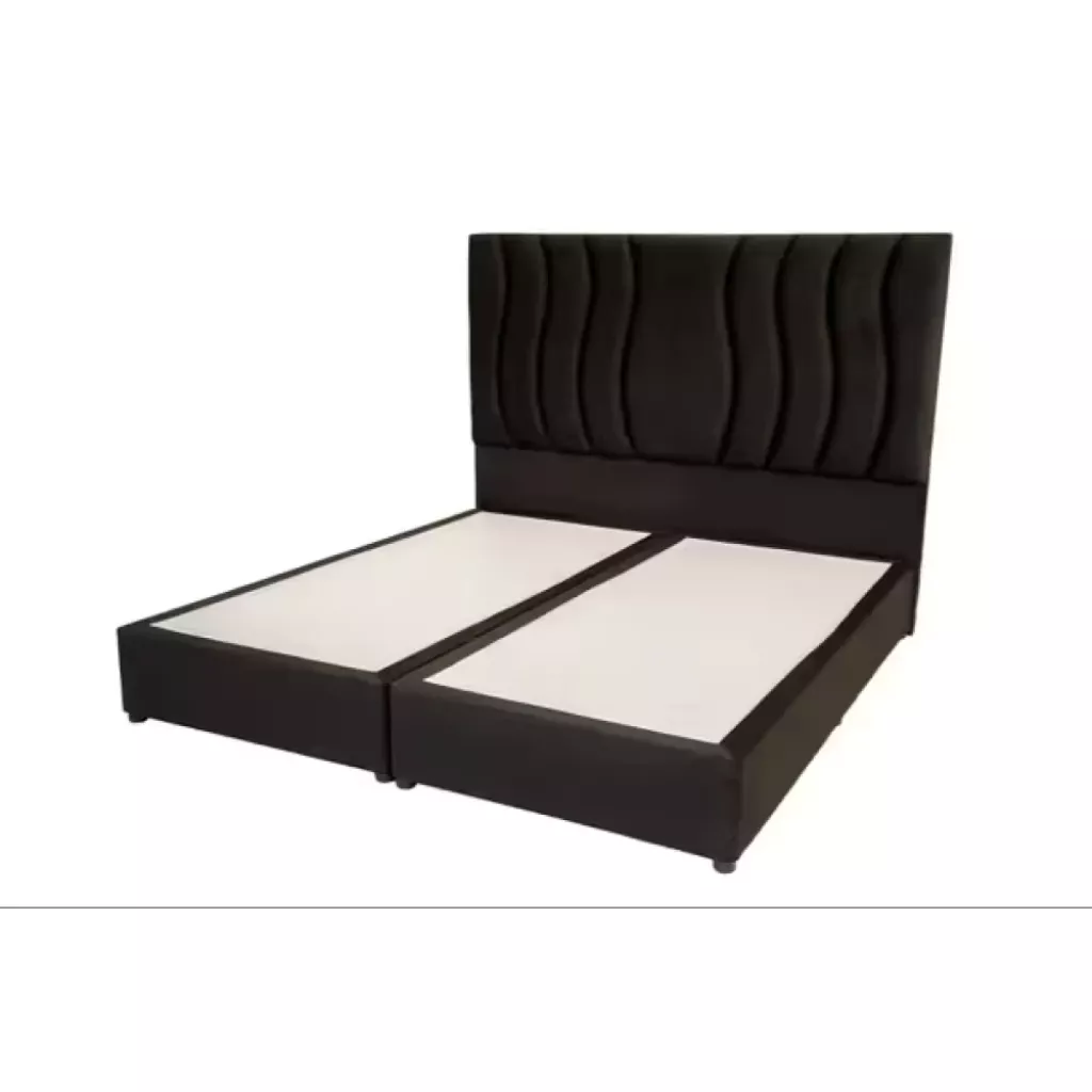 Black Elegance Modern Upholstered Bed - Luxury & Comfort