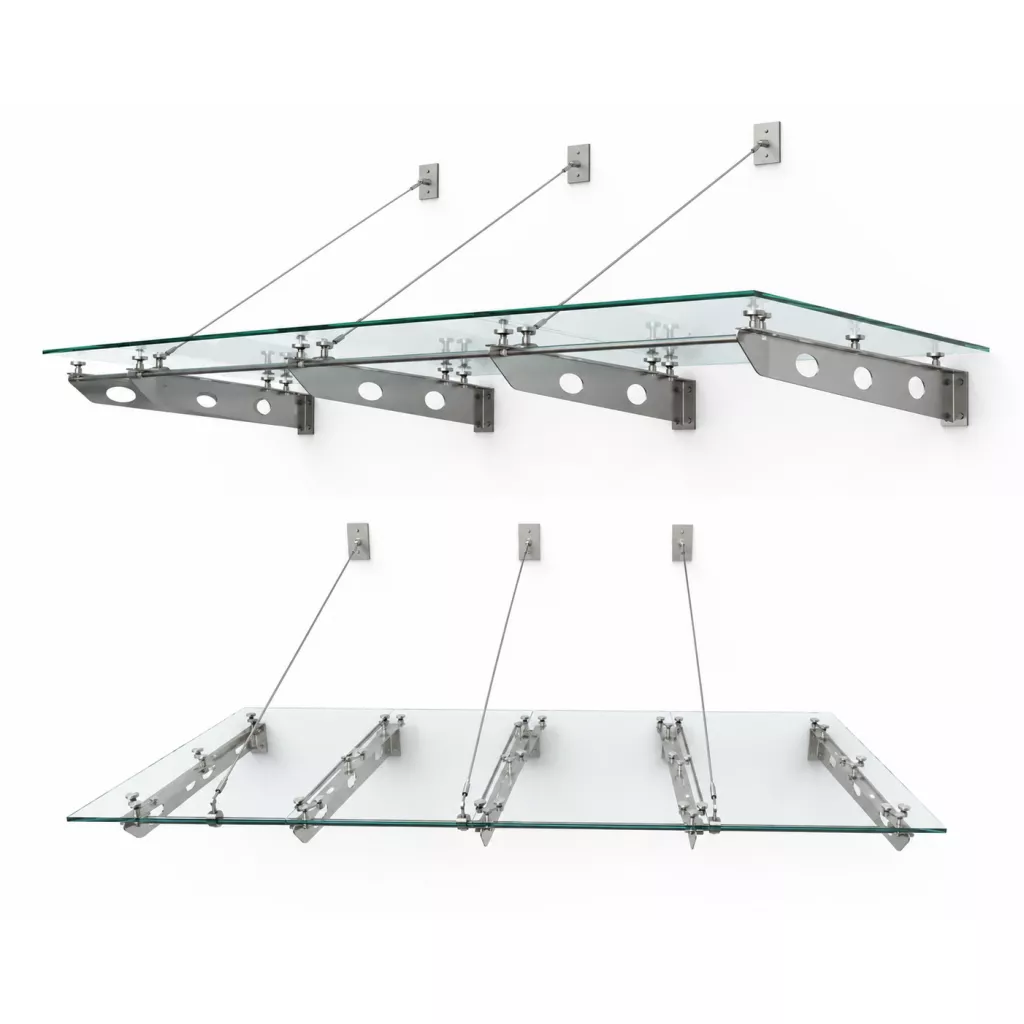Awning systems - Cable-supported umbrellas