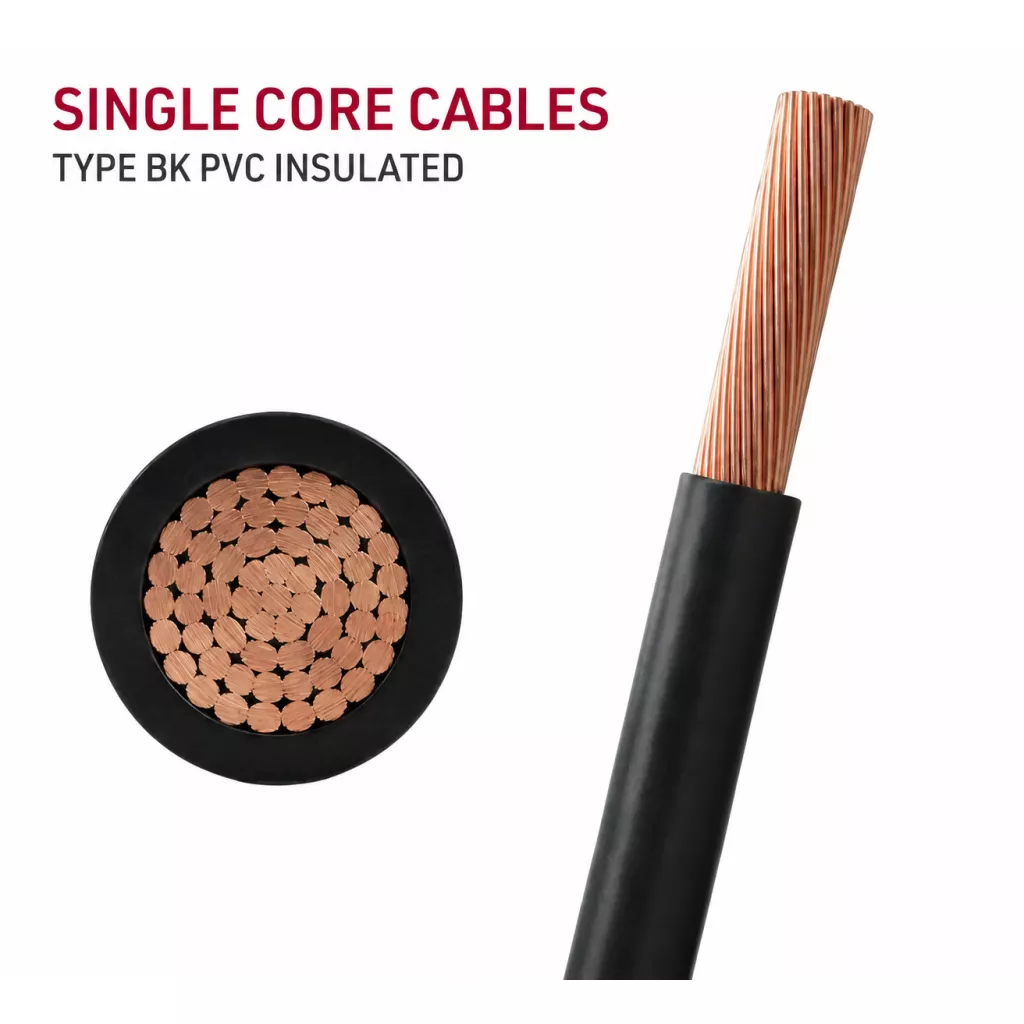 Flexible single-core cables insulated with PVC