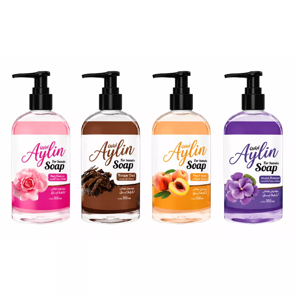 Sabun cecair tangan dengan pelbagai aroma
