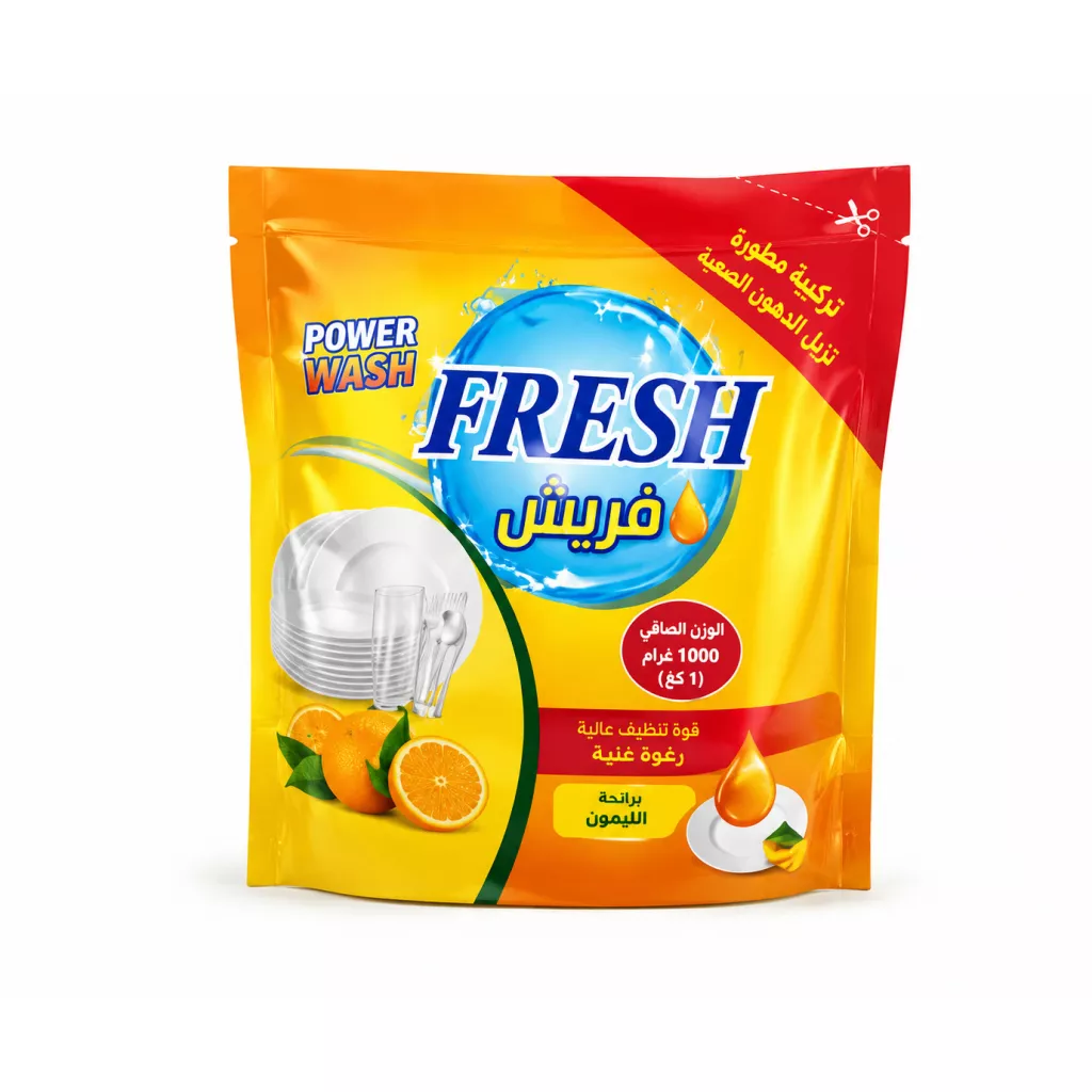 Cecair pencuci pinggan Fresh (berair lemon)