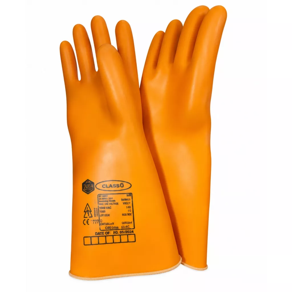 Safety gloves - Electric insulating gloves.