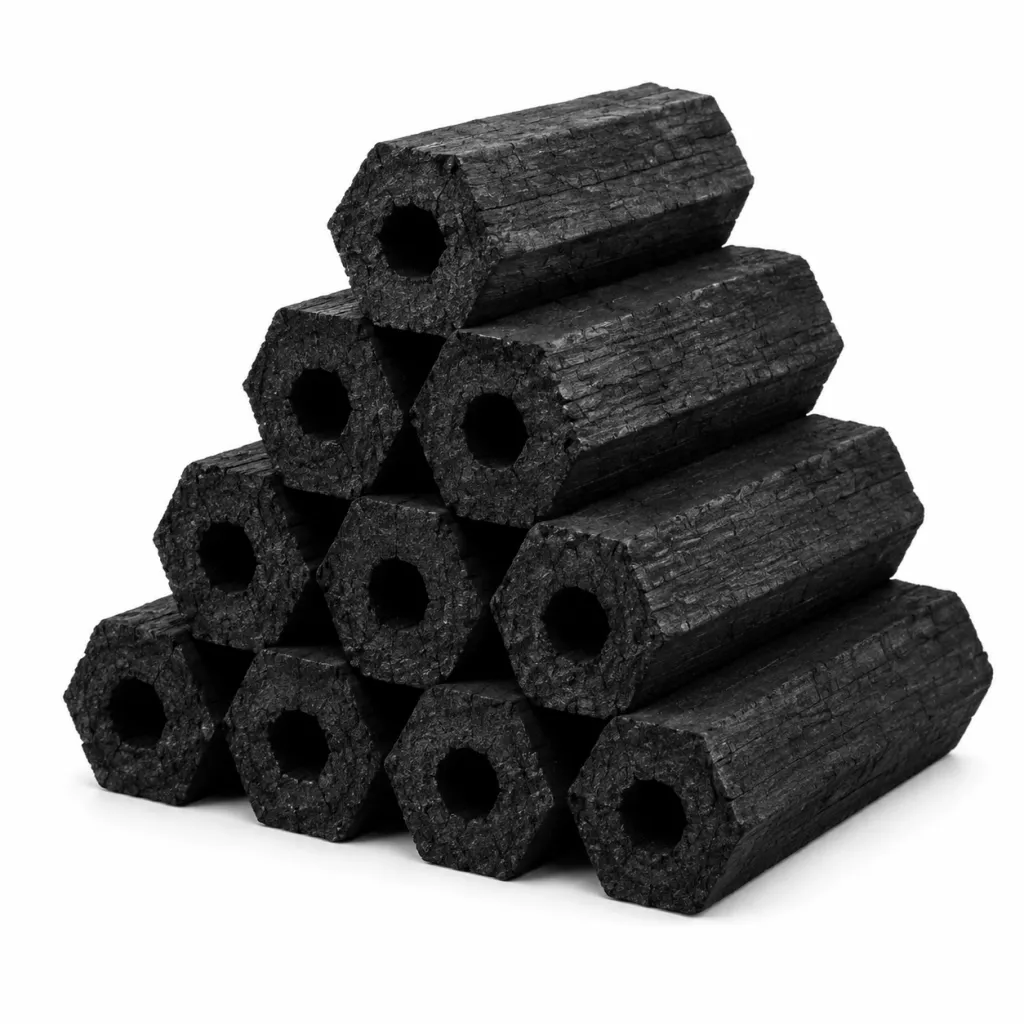 Hexagonal grill charcoal