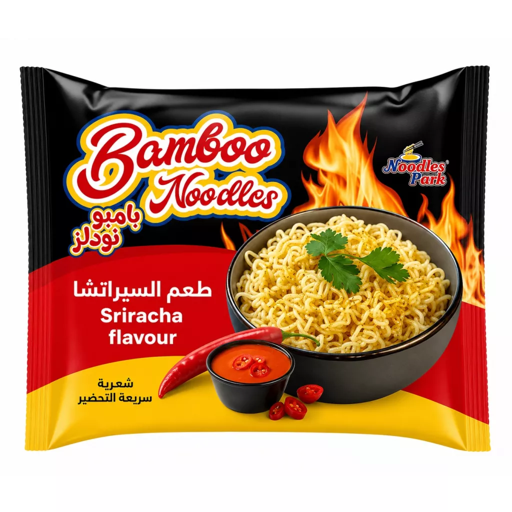 Fideos instantáneos - sriracha