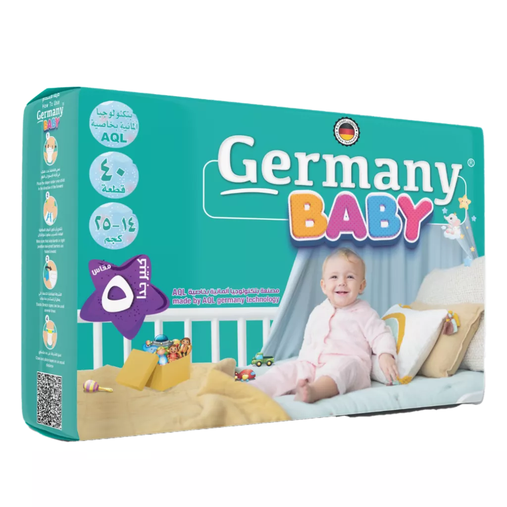 Pañales para bebés de Germany Baby - Talla 5 muy grande (14-25 kg) - 40 piezas