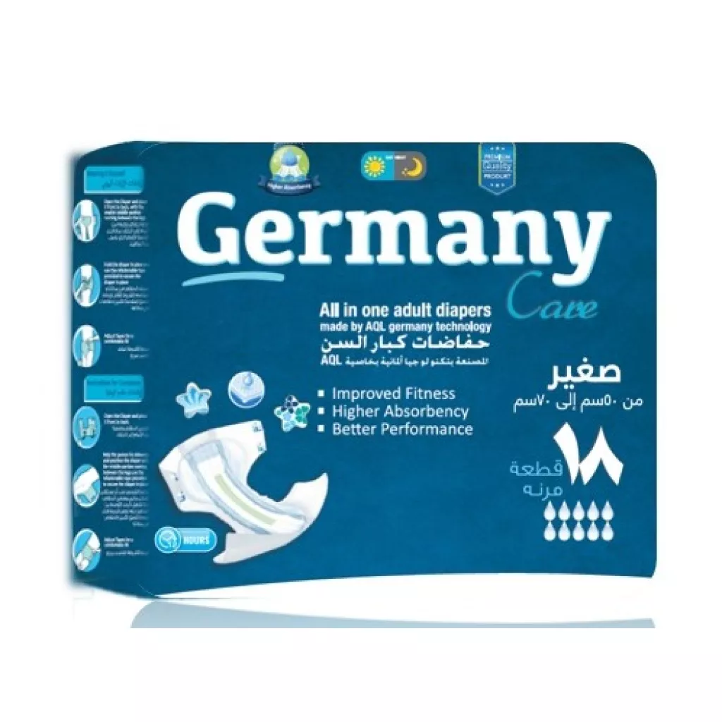 Jermeni Care para personas mayores - Talla pequeña, de 50 cm hasta 70 cm-18 piezas