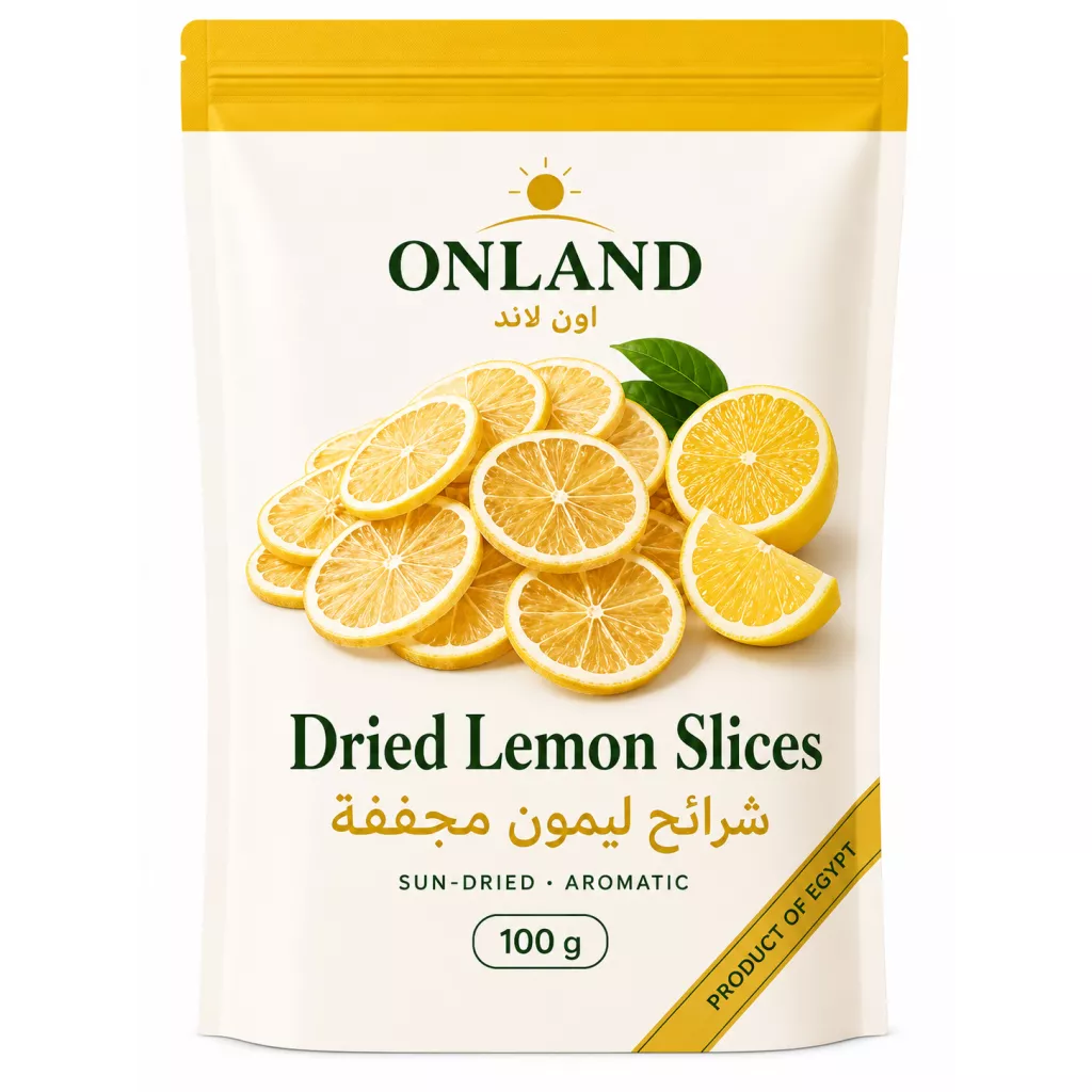 شرائح ليمون مجففة