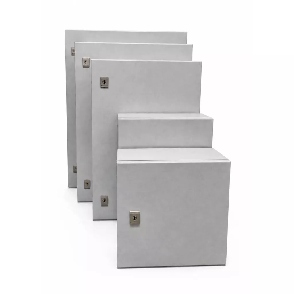 Gray electrical panels