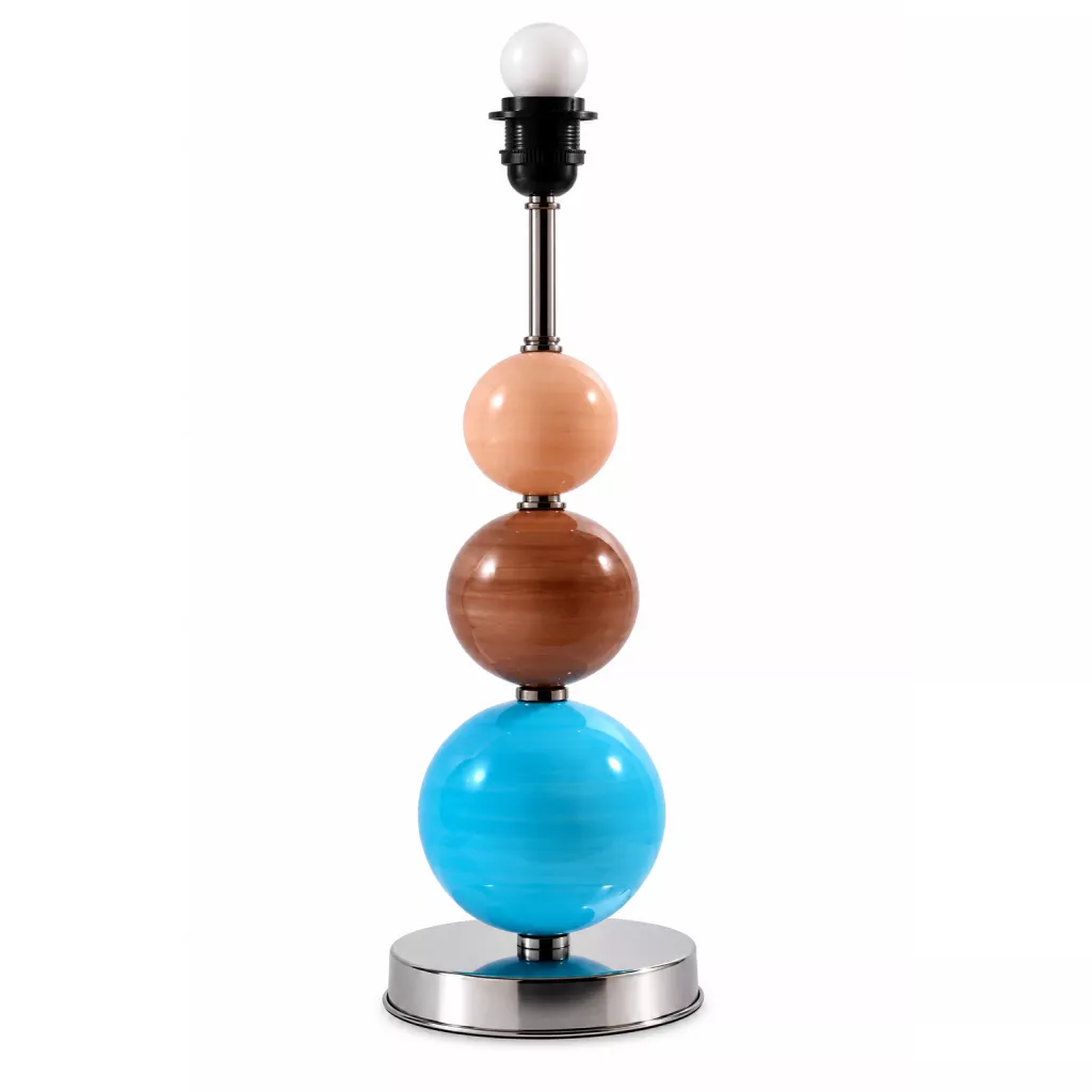 Lampu bola elegan dengan warna-warna cerah