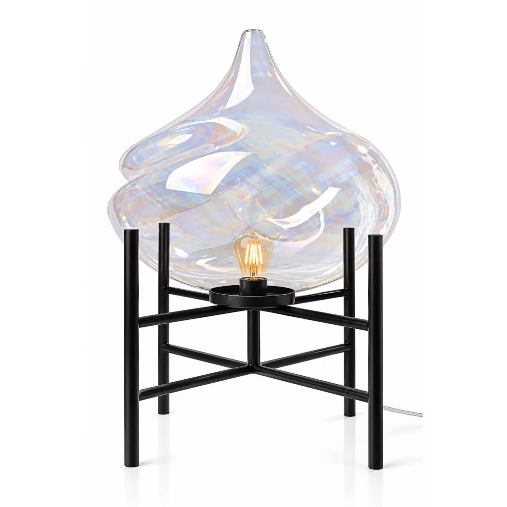 Lampu kaca iris dengan reka bentuk moden