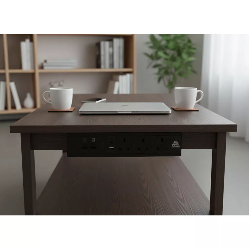 Special electrical connections for offices - Black, at the client's request