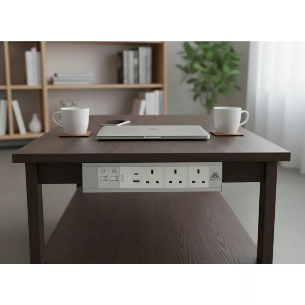 Electrical connections specifically for offices - Silver, According to customer preferences