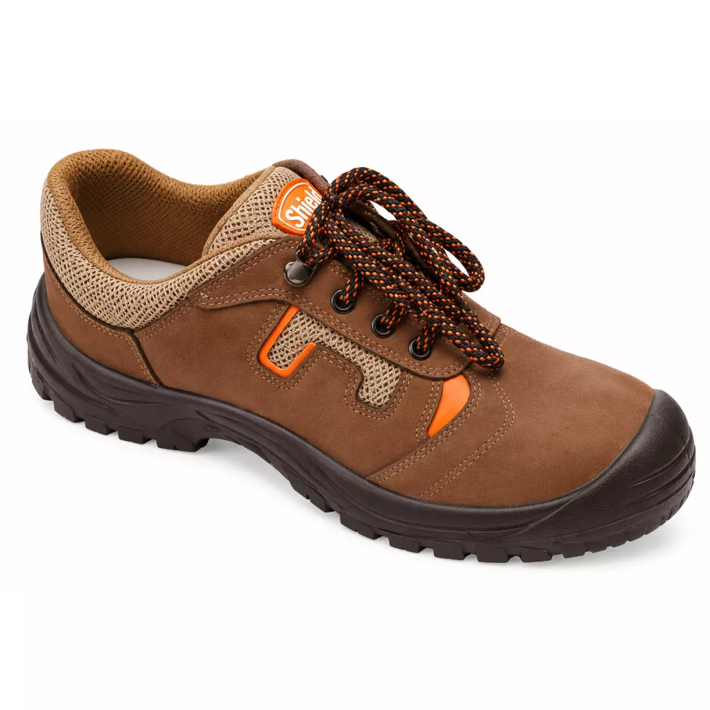 Shield safety shoes - Brown sports design