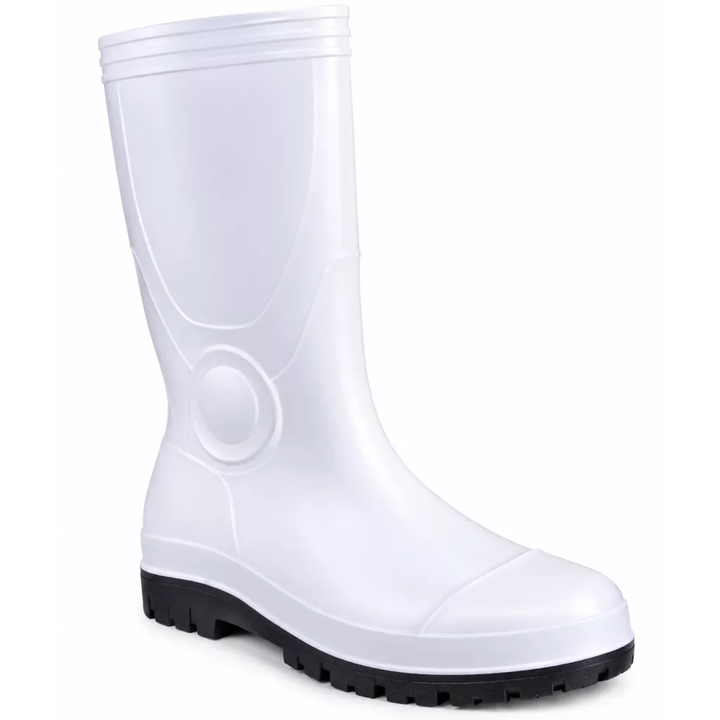 PVC industrial boot - White with a neck of 31 cm