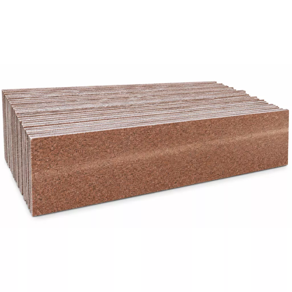 Paneles de mármol o granito con un patrón marrón/beige