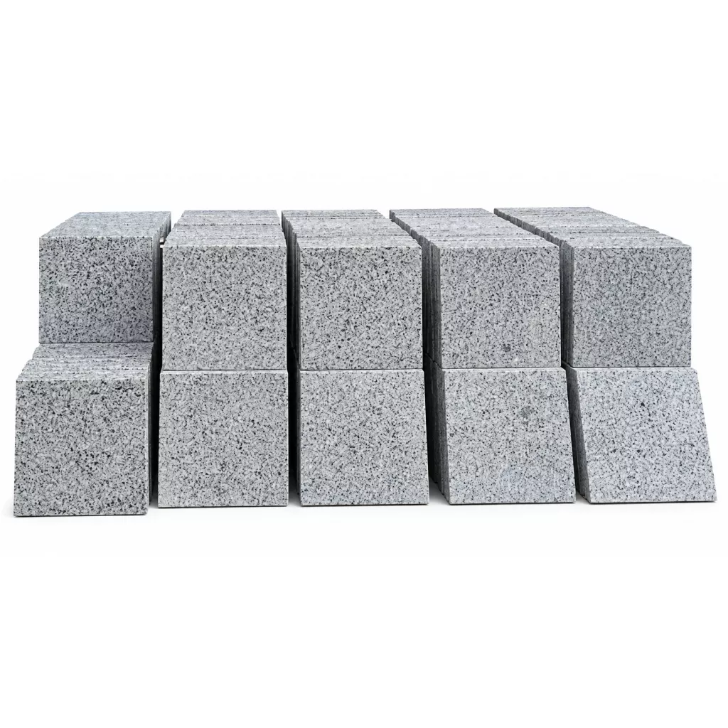 Grandes bloques/losas de granito gris