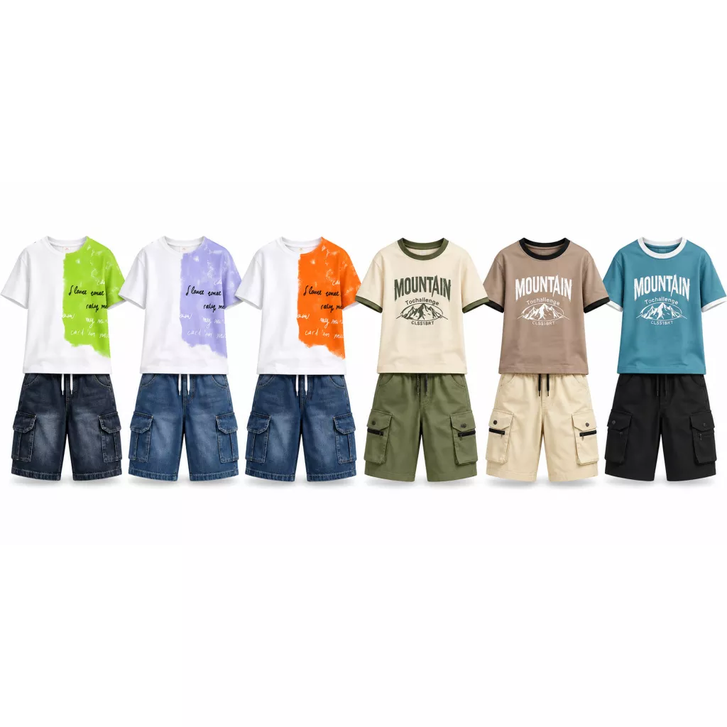 Ropa de niño en formas y tamaños diversos