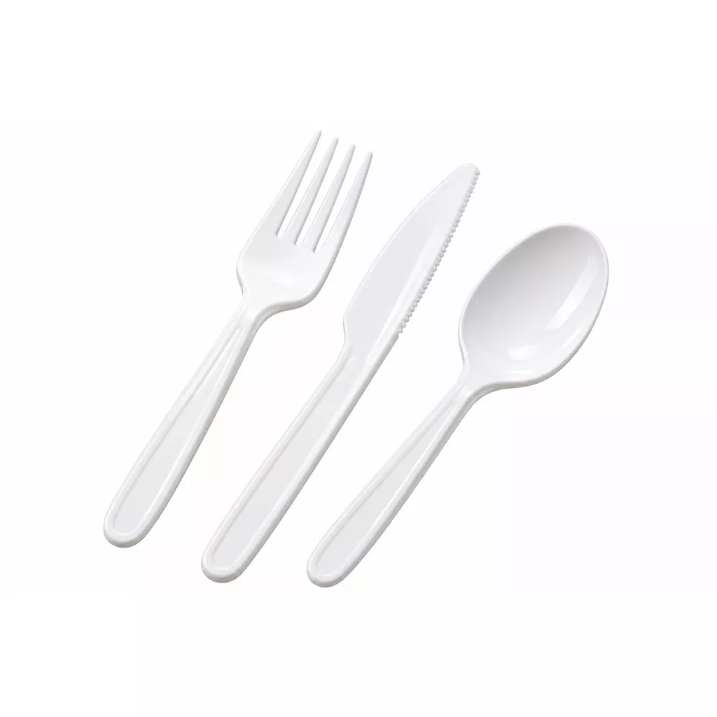 Plastic spoons and forks