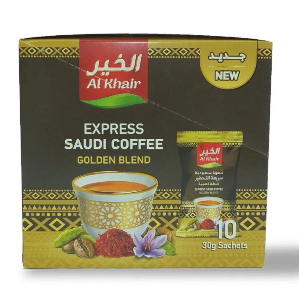 Alkhair Saudi Coffee GOLD 30g*10 Sticks*4 Boxes